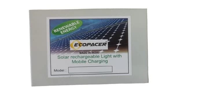 Ecopacer 21 - Solar Home Light Systems With 3 W LED Bulb 1 Qty, Having Backup More Than 4 Hrs and One USB Charging Point - Image 1