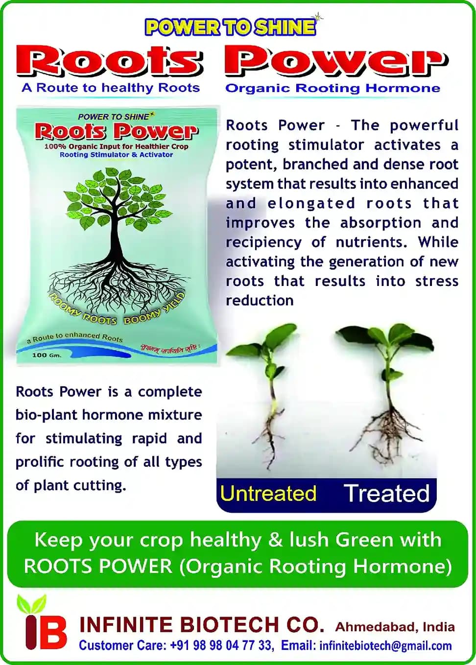 Organic Growth Kit (Magic Roots 10 Gm Nano PGR + Magic Flower Booster 20 Gm Nano Flowering Stimulant + Roots Power 200 Gm Rooting Hormone) - Image 8