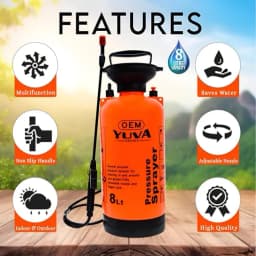 OEM Multipurpose 8L Capacity Garden Sprayer, Heavy-Duty Manual Pump For Spraying Pesticides, Herbicides, And Fertilizers 3