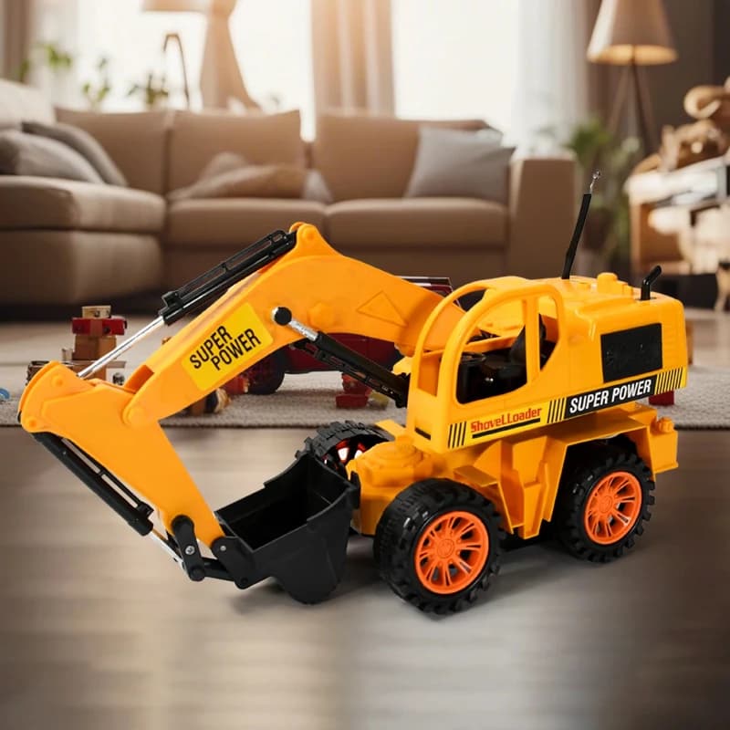 Plastic JCB Construction Toy, Remote Control with Excavator For Kids - Image 6