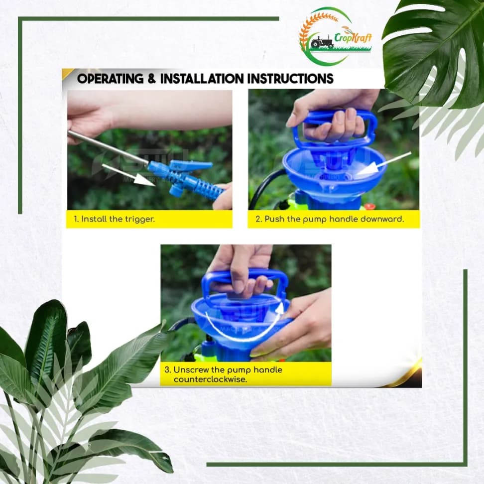 CropKraft Red Pressure Sprayer (5L Capacity), Ideal For Gardening, Spraying Pesticides, Insecticides, Or Water On Plants. - Image 6