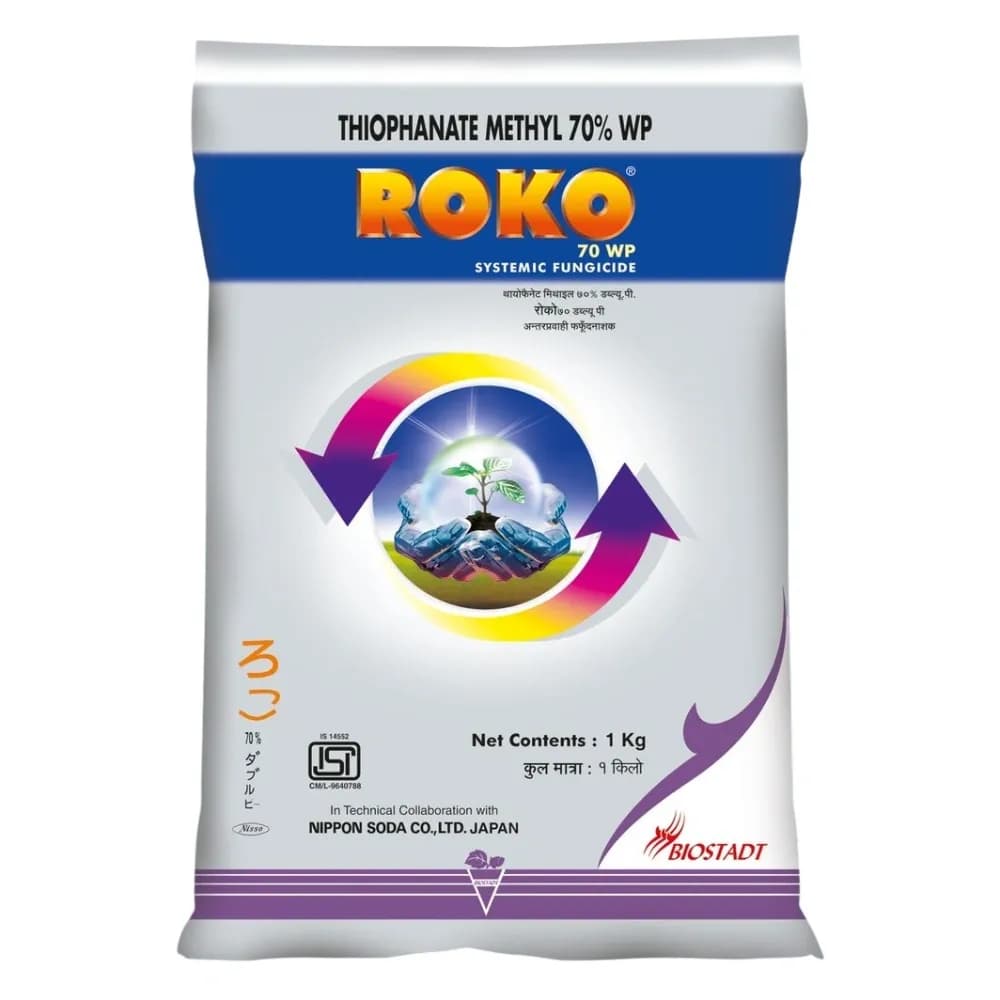 Biostadt ROKO Thiophanate Methyl 70% WP Fungicide, Broad Spectrum, Enhances Plant Growth And Yields - Image 5