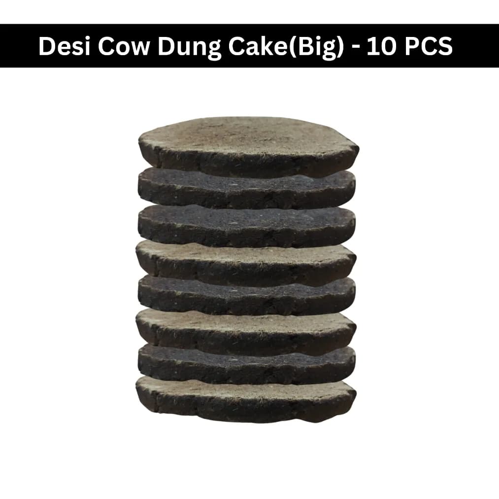 Pasuthai Desi Cow Dung Cake, Use For Agnihotra, Havan, Yagya Puja, Navratri Agyari, Cultural, Spiritual Events - Image 3
