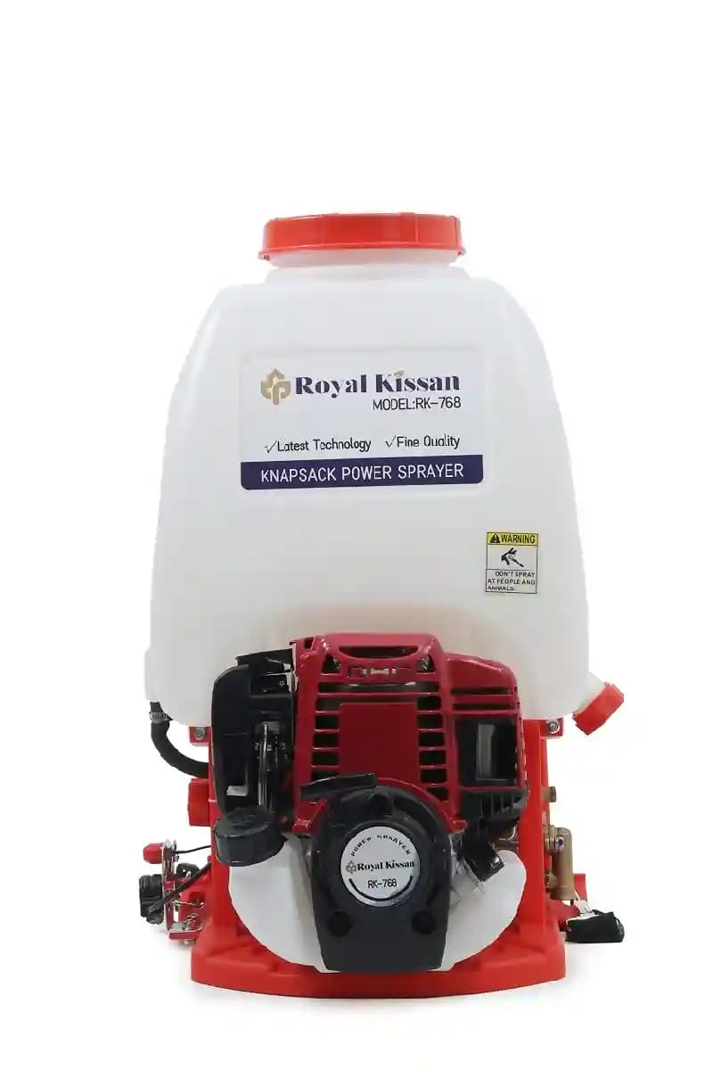 Royal Kissan Knapsack Power Sprayer (RK-PSC-350) 4 Stroke Copper Gx35 Engine 7000 RPM, Used For Agricultural & Gardening Area, 20 L Tank Capacity - Image 1