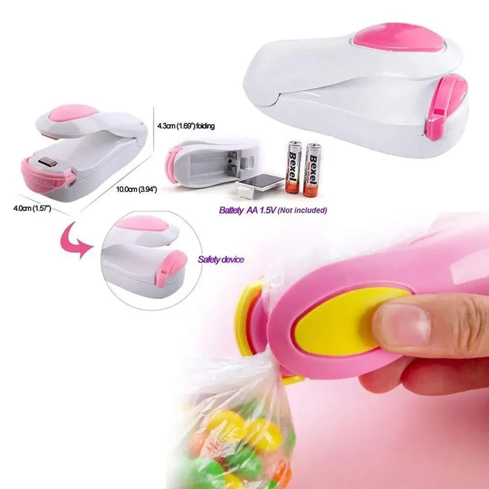 Mini Plastic Hand Sealing Machine, Hand Held Mini Heat Sealer For Plastic Bags Home Use - Mix Color - Image 7