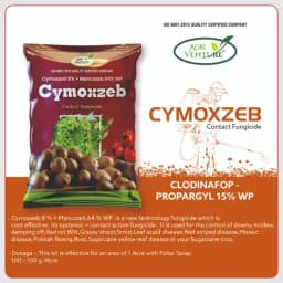Agriventure CYMOXZEB Cymoxanil 8% + Mancozeb 64% WP Fungicide, Powerful Control Of Downy Mildew, Late Blight , White Rust & Alternaria Blight 4