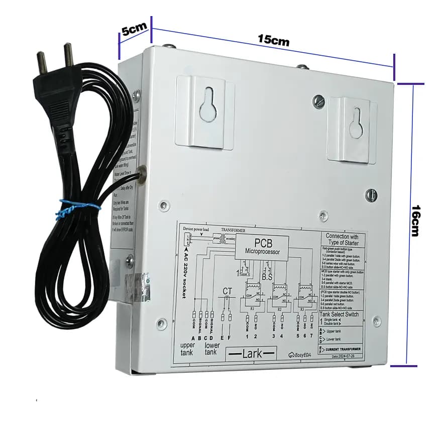Vahra Fully Automatic Water Level Controller With 5 Carbon Sensor Kit, For All Types Of Single Phase Submersible Pumps Starters (V50C1P) - Image 2