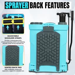 Neptune Model-21 2 in 1 Battery And Manual Sprayer, 12V x 8Amp, 20L Tank, Telescopic Lance, 4 Nozzles, Ideal For Agriculture & Garden (Color May Vary) 6