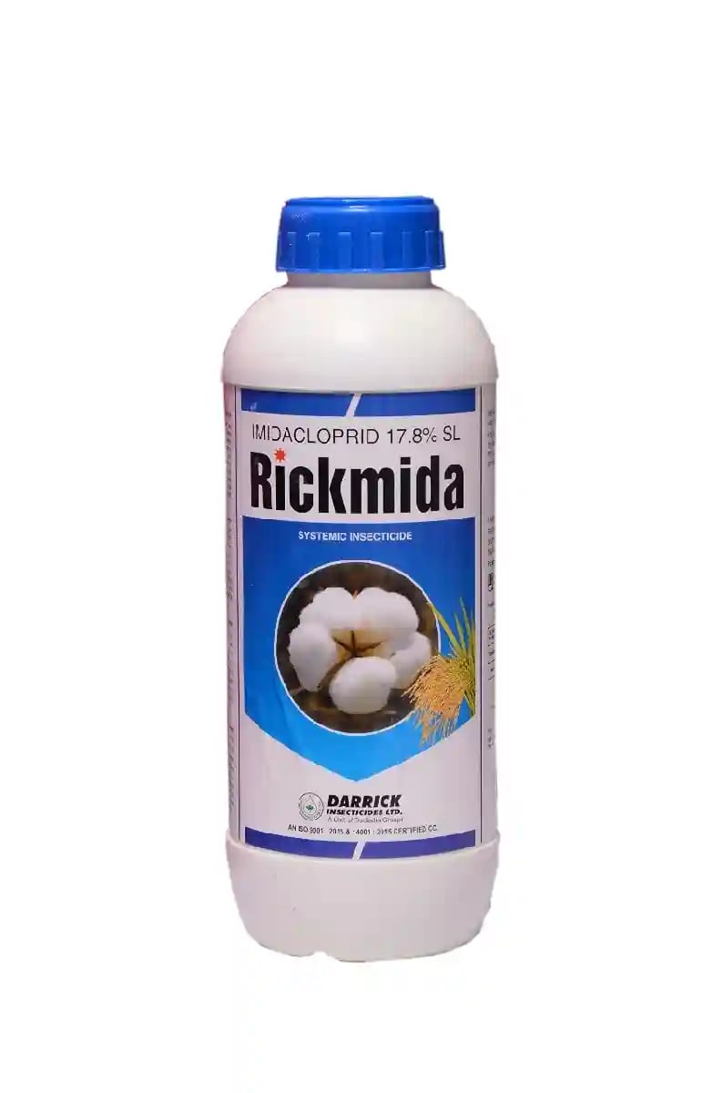 Darrick Rickmida Imidacloprid 17.8% SL, Systemic Insecticides, Controls Sucking Insects and Termites Very Effectively
