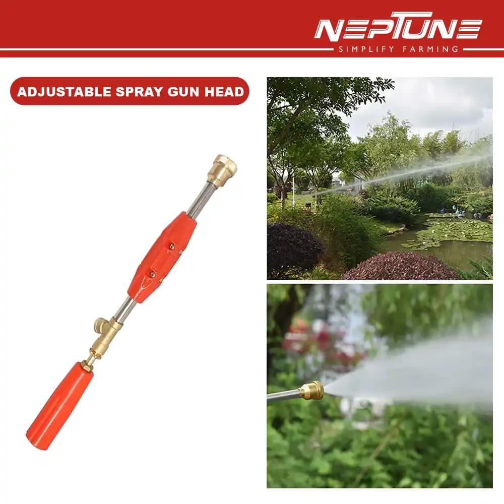 Neptune NPW-50 4-Stroke Portable Power Sprayer, 35CC Petrol Engine, 15 Meter Hose, High Pressure Up To 35 Feet Spray, Ideal For Farming & Garden - Image 3