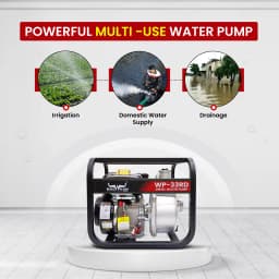 Balwaan WP-33RD 7HP Diesel Water Pump, 4 Stroke Engine, 3-Inch Outlet, Recoil Starter 6