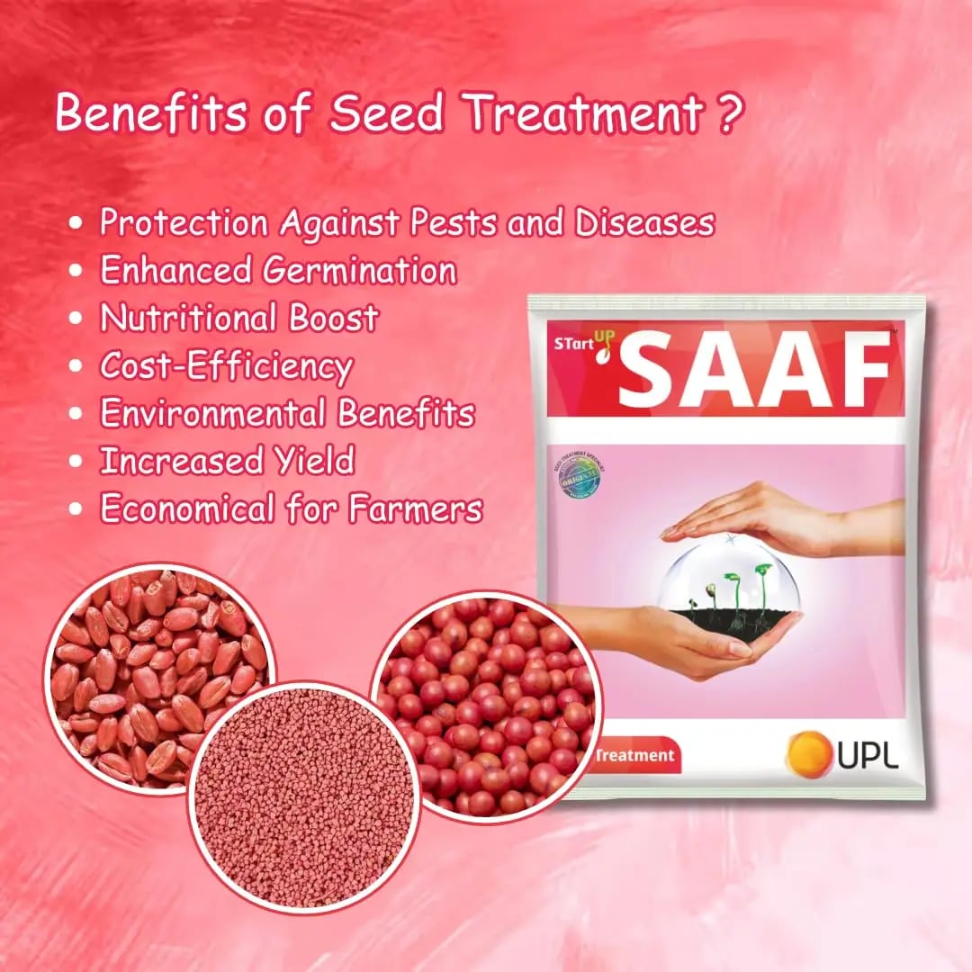 UPL Startup Saaf Fungicide - Broad-Spectrum Dual-Action Systemic & Contact Seed Treatment Fungicide