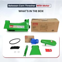 Balwaan CT-500 Corn Thresher With Motor (Green), 1.3 HP Motor Capacity, Suitable For Home & Agricultural Use 5