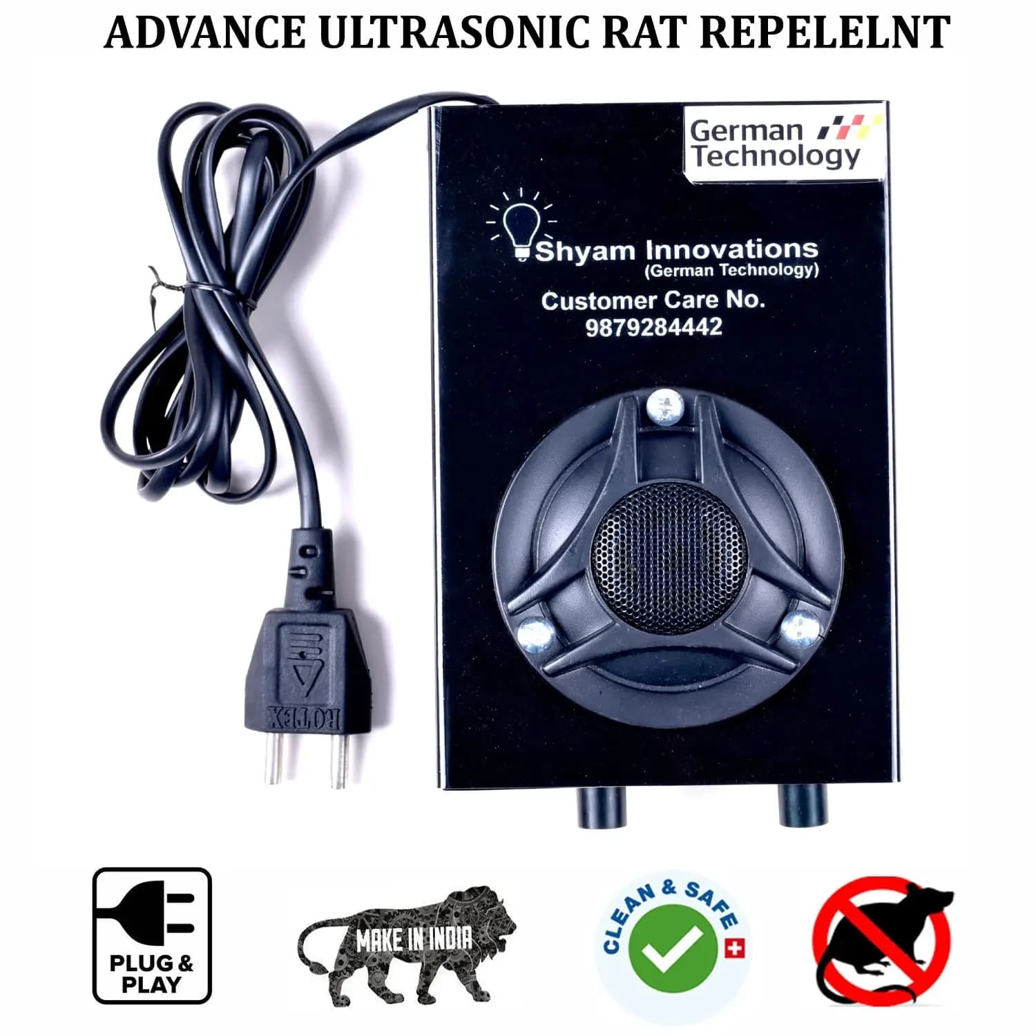 Shyam Ultrasonic Rat & Pest Repeller System For Residential & Commercial Use (2500 Sq. Ft.) - Image 2