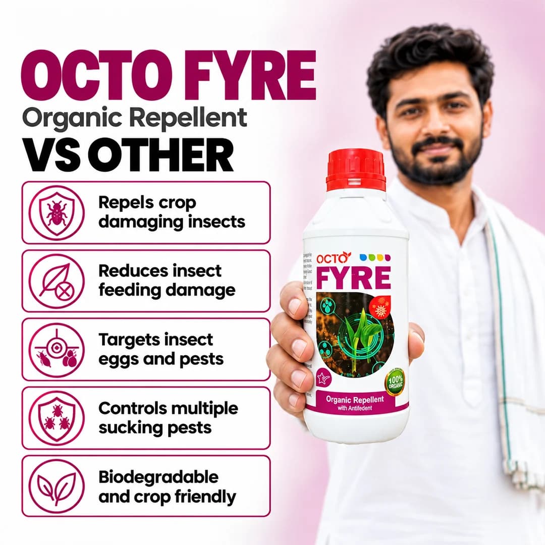 Octopus Octo Fyre Organic Pesticides, Biodegradable Solution For Thrips, Whitefly & Sucking Pests - Image 4
