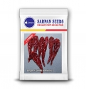 Sarpan Dandicut 2 F1 Hybrid Chilli Seeds, Shiny Green Fresh and Dark Red Dry Fruits
