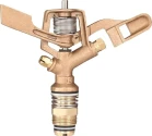 FarmEarth Brass Impact Automatic Rotating Sprinkler Head With Nozzle Heavy Duty Irrigation Sprayer Head 20mm