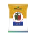 Advanta Golden F1 Hybrid Chilli Seeds AK-47 , Mirchi Ke Beej, 10 GM , Deep Red & Dark Green , Dual-Purpose & Tolerance to LCV.