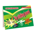 Green Revolution Stickboard Fly Catcher, Highly Effective, Non-Toxic, Long-Lasting Fly Glue Trap For Home Use (Pack of 10)