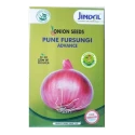 Jindal Pune Fursungi Advance F1 Hybrid Onion Seeds, Pyaaj Ke Beej, Flat Round Light, Red Bulbs