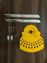 Farmio Sudarshan Brush Cutter Accessories, Brush Cutter Carbon Steel Blade with Shaft Connector Set.