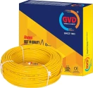 GVD Yellow Single Core FR PVC Flexible Insulated Copper Wire For Agriculture, Home, Domestic & Industrial Use