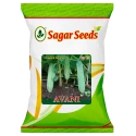 Sagar Avani F1 Hybrid Cucumber Seeds, High Yield, Dark Green, Elongated Blocky Shape