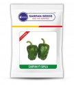 Sarpan F1 Simla Hybrid Baby Capsicum Seeds, Dark Green And Pungent, Best For Long Distance Transportation