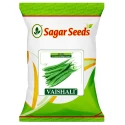 Sagar Vaishali F1 Hybrid Ridge Gourd Seeds, Medium Long Size, Dark Green Fruit, For All the Seasons