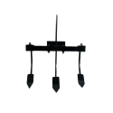 Farmq FQ-TA-ATC 3 Tyne Cultivator Tiller Attachment, Heavy-Duty MS, Suitable For Power Tillers