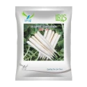 Iris IHS-66 F1 Hybrid Royal White Radish Seeds, Smooth Roots And Long Field Holding