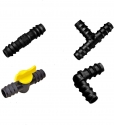 Siddhi Drip Irrigation Accessories (Elbow, Lateral Cock, Joiner & Tee Connectors) Durable And Long Lasting Material 