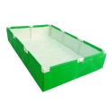 GARDECO HDPE 450 GSM UV Stabilized Bed for Azolla Cultivation, Aquaponic Fish Farming Terrace Gardening with PVC Pipe Support