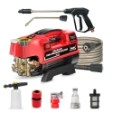 Balwaan PW-400 Pressure Washer, 1800W Motor, Adjustable Brass Pump, 7.5 L-Min Flow, Straight & Bend Lance For Car Wash And Cleaning