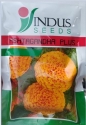 Indus Marigold Ashtagandha Plus Seeds Genda Fool Seeds Orange Colour Flower, Dark Green Leaves, Pink Stems