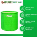 GARDECO 260 GSM HDPE UV Treated Round Type Grow Bags for Vegetable, Flower Plants 