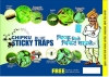 Chipku Blue Sticky Traps For Thrips, Leaf Minor, Fungus Gnats. Non-toxic, Weather Proof And Long Lasting.
