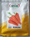 Carrot Kuroda F1 Hybrid - Safal Bio Seeds, Gaajar Ke Beej, Deep Orange Color Cylindrical Roots