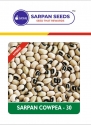 Sarpan Seeds Cowpea - 30 Hybrid Beans Seeds, Bold White Grains With Typical Black Eye