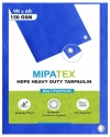 Mipatex Tarpaulin 150 GSM Waterproof Multipurpose Plastic Heavy Duty with Aluminium Eyelets.