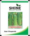Cucumber Wonder Strike F1 - Shine Brand Seeds, Kakri, Kheera Ke Beej, Green Color