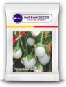 Sarpan Hybrid Snow Ball, White Egg Type Brinjal Seeds, Suitable In all seasons