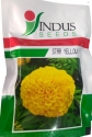 Indus Hybrid Marigold Star Yellow Seeds, Heavy Yield, Good for Transport Variety (1000 Seeds)