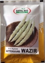 Bitter Gourd Wazir F1 Hybrid - Safal Bio Seeds, Karela Ka Beej, Green Color Fruits