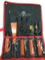 UNISON Garden Tool Kit of 5 Pcs (Includes Trowel, Cultivator, Fork, Khurpa, Hand Weeder)