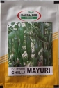 Chilli Mayuri F1 Hybrid - Safal Bio Seeds, Mirchi Ke Beej, Sowing Season: June-November