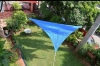 Sun Shade Sails, UV Stabilized Material (Shape-Triangle, Color-Blue) Size: 16 x 16 x 16 Feet